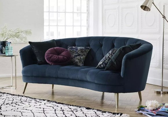Chesterfield Sofa Couch Polster Stoff Leder Couchen Polster Garnitur