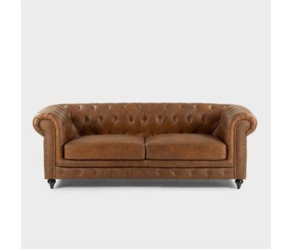 Chesterfield Sofa Couch Polster Stoff Leder Couchen Polster Garnitur