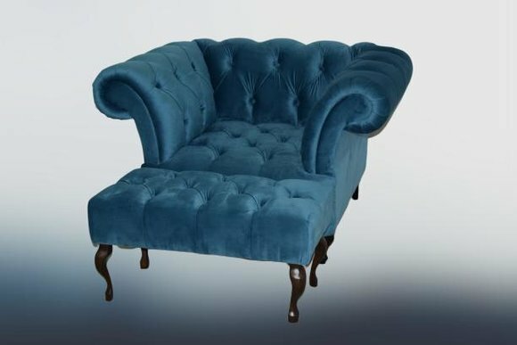 Chesterfield Sofa Polster Stoff Leder Couchen Polster Garnitur Sessel