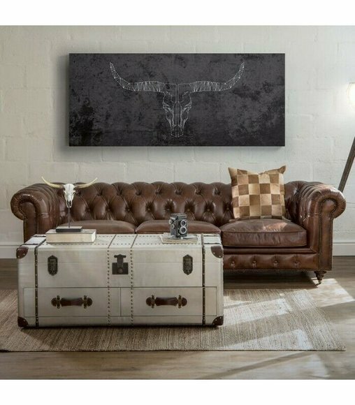 Englische Chesterfield Couch Leder Sofa Couchen Sofas Dreisitzer