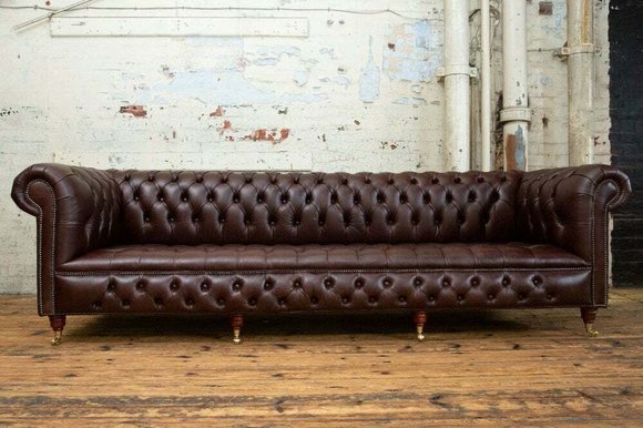 Chesterfield 4 Sitzers Klassische Luxus Barock Rokoko Sofa Couch