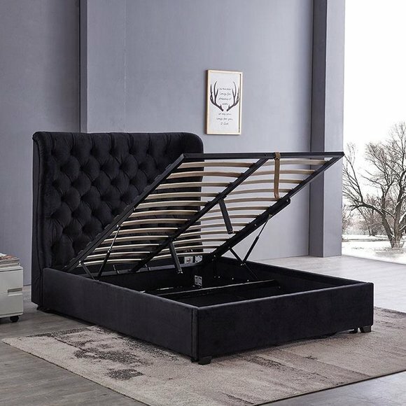 Bett Chesterfield Polsterbett Luxus Schlafzimmer Design Betten Leder