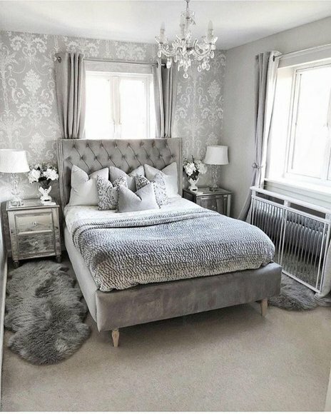 Chesterfield Bett Design Schlafzimmer Englisches Betten 140x200cm Textil