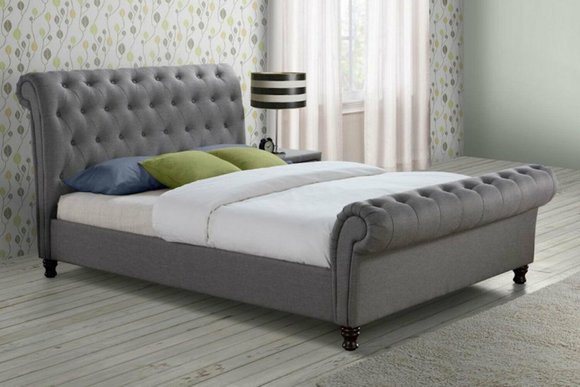Klassisches Design Bett Polster Textil 140x200cm Betten jvmoebel ®
