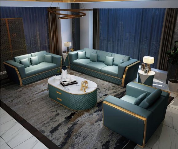 Sofagarnitur Couch Garnitur 3+2+1 Designersofa Design Couch Sitzgruppe