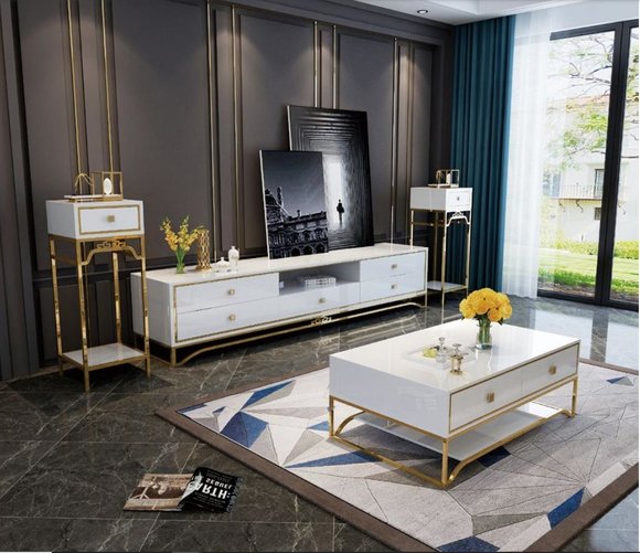 Modernes Design Wohn Wand Wohnzimmer Sideboard RTV Regal