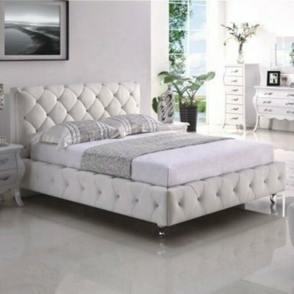 Schlafzimmer Englisches Chesterfield Bett Design Polster Betten 180x200cm