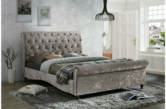 Luxus Chesterfield Knöpfe Betten Schlafzimmer Design Möbel Bett Doppel