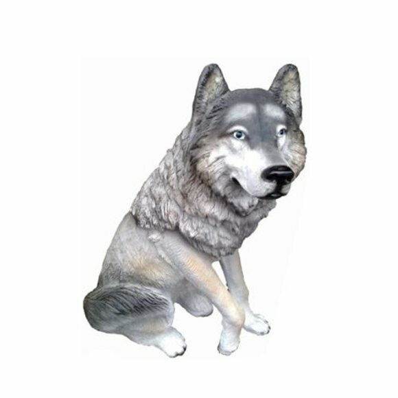 Wolf Garten figur Tier figuren statuen Dekoration Deko neu 60cm statue