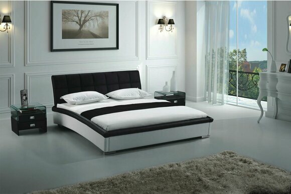 Design Modernes Bett Doppel Gestell Luxus Schlaf Zimmer Betten Leder