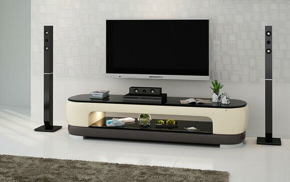 Luxus Kommode Leder xxl Kommoden Luxus Schrank Sideboard Low Board