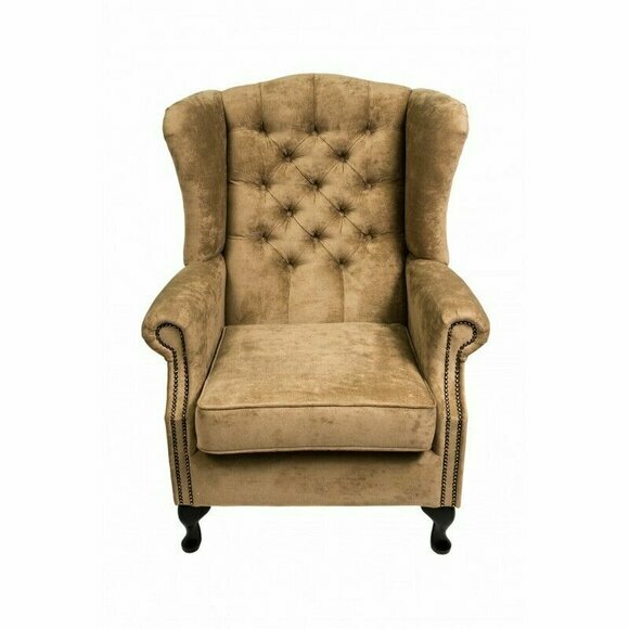 Ohrensessel Sessel Fernseh Stuhl Polster Sofa 1 Sitzer Relax Chesterfield