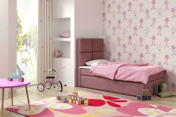 Hotel Bett Boxspring Blau Design Bett Big Polster Ehe Luxus Betten 80x200cm