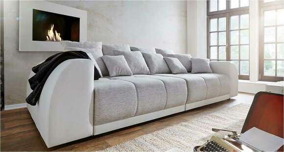 Sofa Couch 310cm Polster Sofas 5 Sitzer Textil big xxl Wohnzimmer Couchen