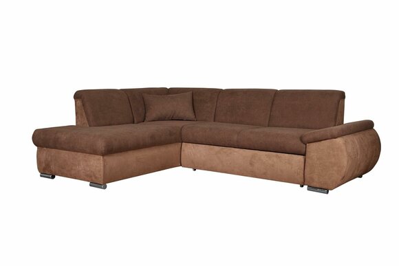 Bettfunktion Stoff Ecksofa L-Form Sofa Couch Design Couch Polster Textil