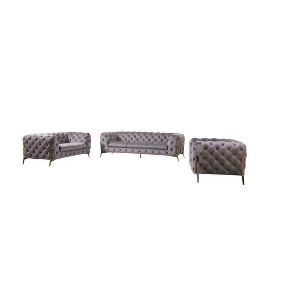 Designer Chesterfield Sofagarnitur Sofa Couch Polster Set 321 Sitzgarnitur