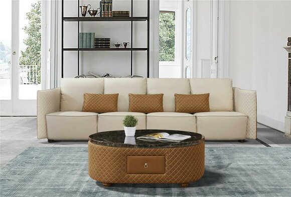 Sofa Couch 310cm Polster Sofas 5 Sitzer Textil big xxl Wohnzimmer Couchen