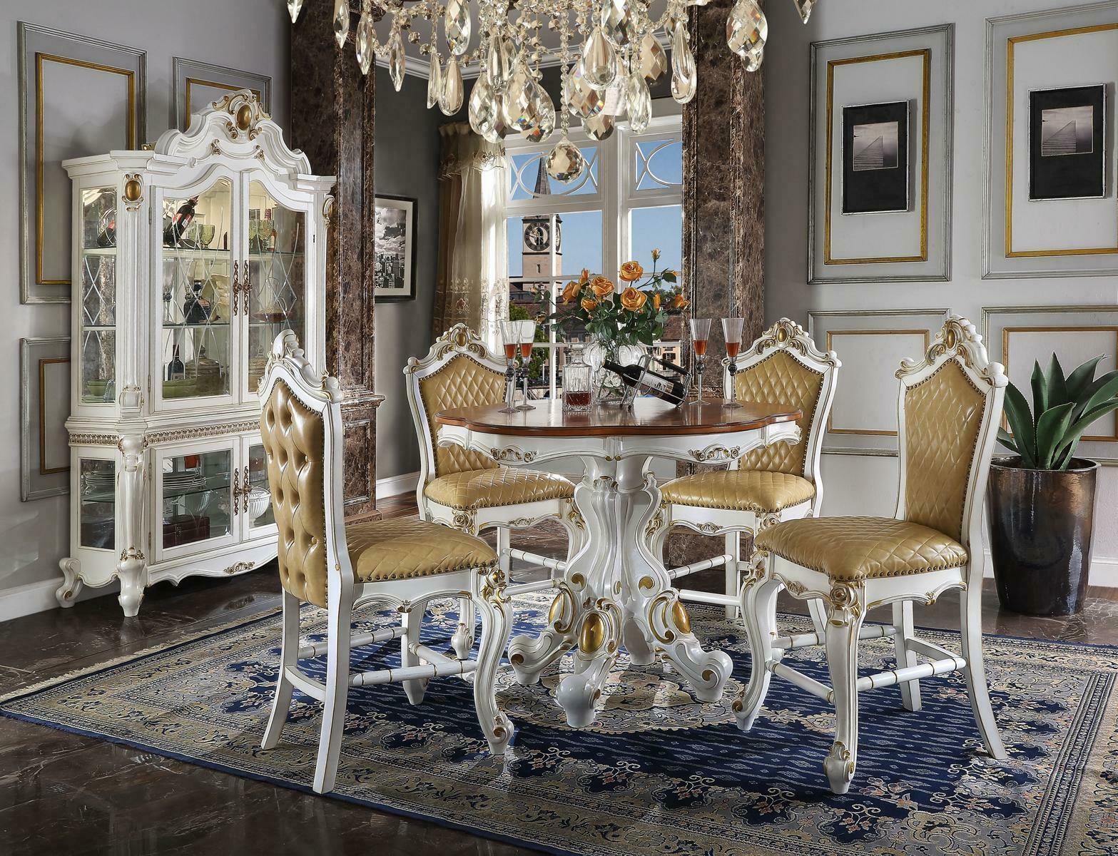 Barock Runder Esstisch Rund Klassischer Tisch Runde Rund Tische Holz