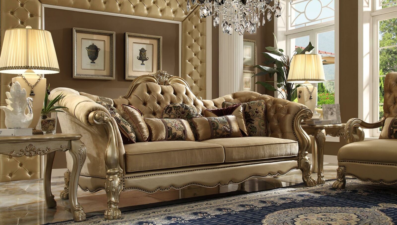 Klassischer 3 Sitzer Couch Sofa Couch Polster Sofas Couchen Barock