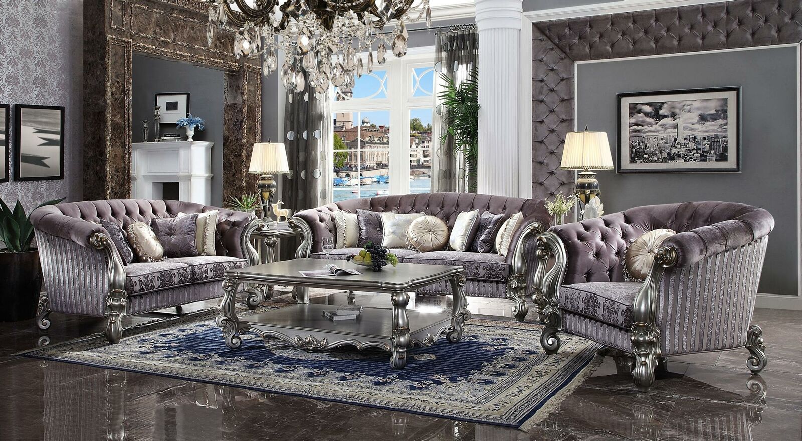 Sofagarnitur 3+2+1 Sitzer Wohnlandschaft Sofa Couch Polster Garnitur