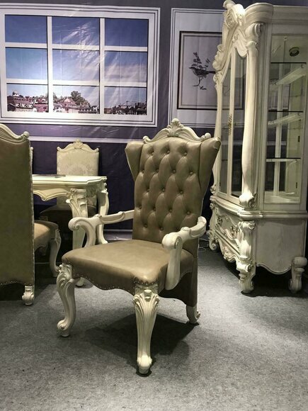 Stuhl Thron Sessel Set Esszimmer Designer Holz Antik Stil Barock Rokoko