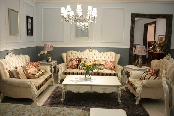 Klassische Garnitur Chesterfield 3tlg. Set Sofagarnitur Couch Sofa Sofa Polster