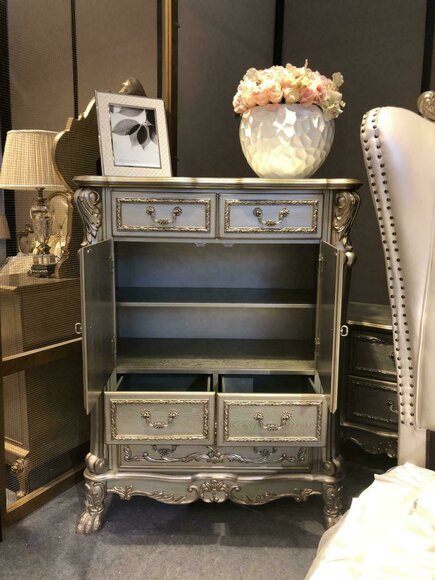 Buffet Anrichte Kommode Echte Handarbeit Holz Barock Rokoko Anrichten