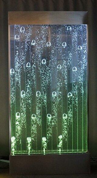 Wandpaneel mit Wasserblasen LED Wasserwand Designer Wasser Wand