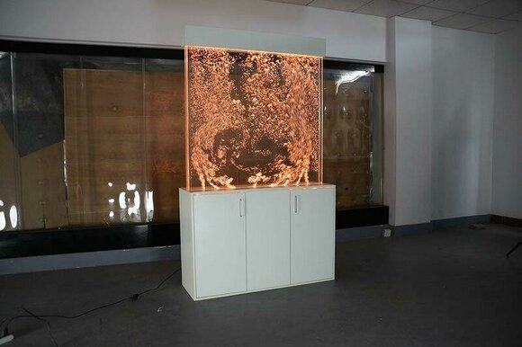 Trennwand Regal Schrank Wasserwand Säule Wände Waterwall LED