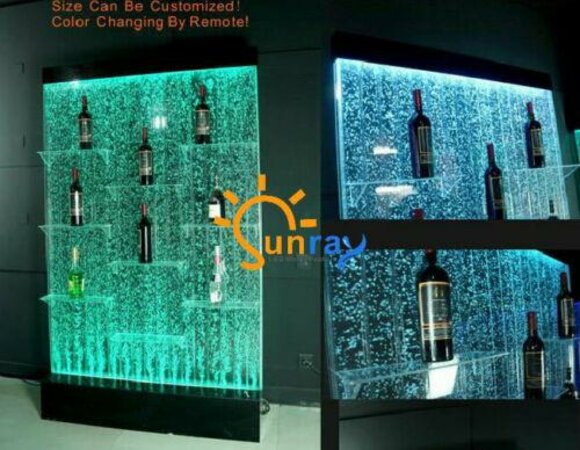 Theke Regale Designer Beleuchtet Led Wasser Wand Bar Regal Säule
