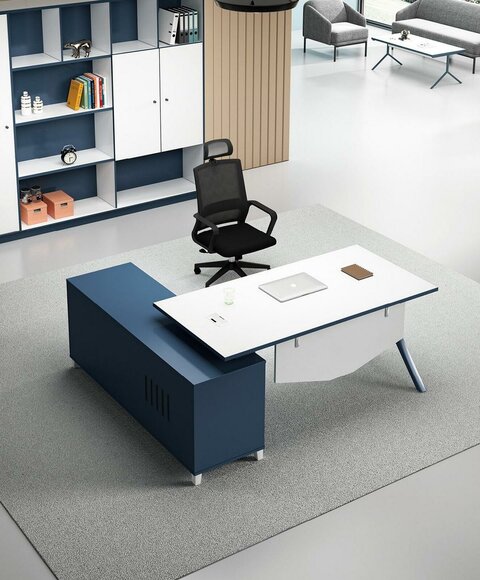 Schreibtisch mit Regal Home Office Büroeinrichtung Möbel Schreibtisch