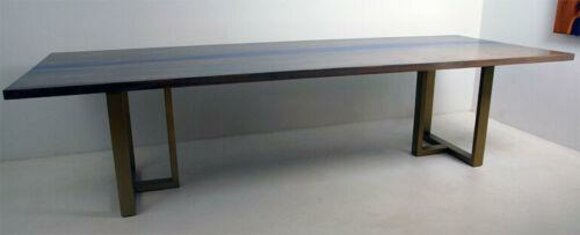 Epoxidharz Esstisch River Table Echtes Holz Massiv Tische 220x100 Flusstisch
