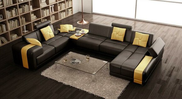 Sofa Eckgarnitur Wohnlandschaft U Form Eckcouch Ecksofa Couch Garnitur