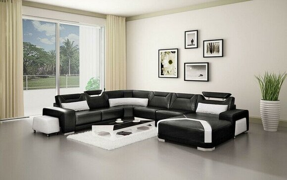 Wohnlandschaft U Form Sofa Eckgarnitur Eckcouch Ecksofa Couch Garnitur