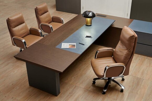 Büro Stuhl Chefsessel Sessel Leder Polster Drehbar Computer Stühle