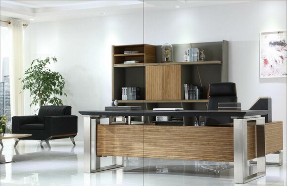Designer Büro Arbeit Zimmer Set Regal Tisch Schrank Komplett Set Möbel