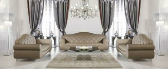 Sofagarnitur Chesterfield Sofa Couch Polster 3+1+1 Sofagarnitur Couch