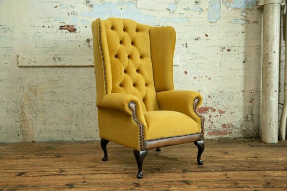 Design Chesterfield Sessel 1 Sitzer Couch Polster Luxus Klassische Textil