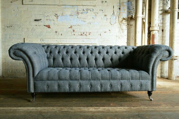 Sofa 3 Sitzer Couch Wohnlandschaft Garnitur Design Modern Sofa Sitz Stoff