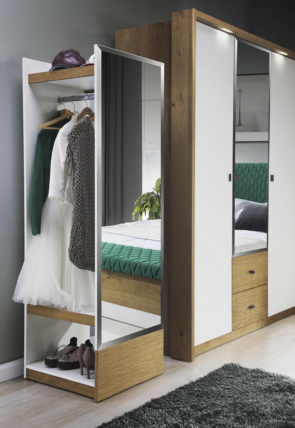 Garderobe Spiegel Schrank Schlafzimmer Schwebe Türen 55 cm Kleider