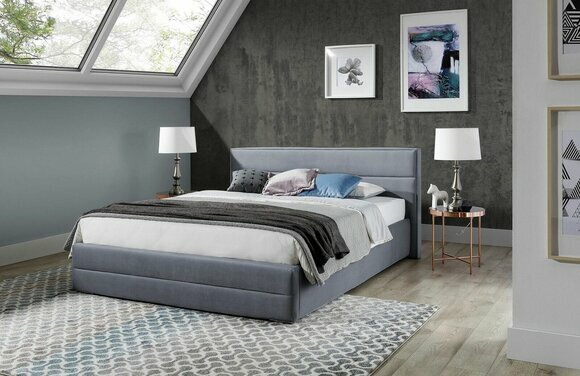 Designer Bett Schlafzimmer Betten Textil Leder Hotel Luxus Polster Sitz Stoff