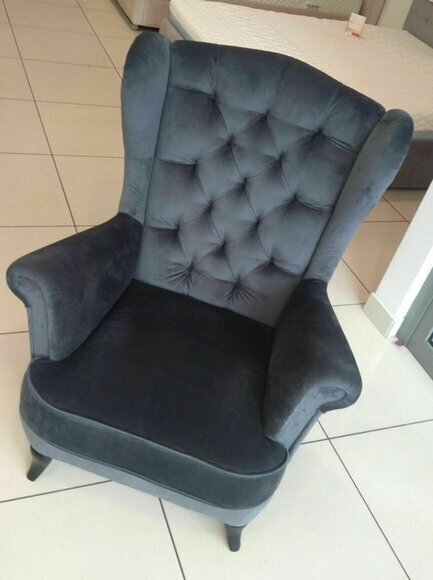 Ohrensessel Chesterfield Lehn Stühle Sessel 1 Sitzer Thron Stuhl Sitz Polster