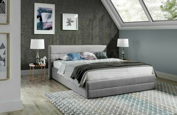 Designer Bett Schlafzimmer Betten Textil Leder Hotel Luxus Polster Sitz Stoff