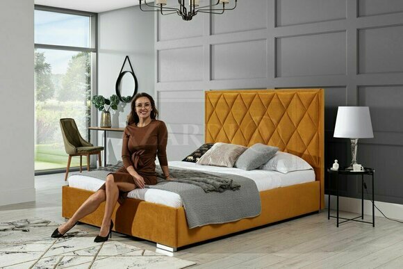 Polsterbett Betten Bett Polster Designer Hotel Doppel Luxus Design 160x200cm