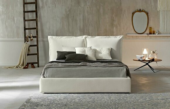 Modernes Design Hotel Bett XXL Betten Luxus Stil Doppel Textil 180x200cm