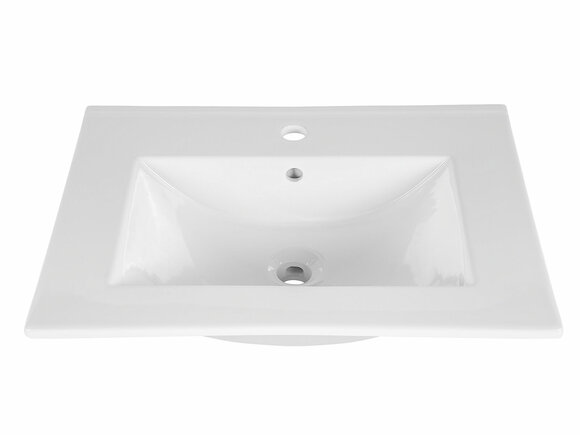 Waschtisch Einbauwaschtisch Waschbecken 60 x 46 cm weiss Badezimmer