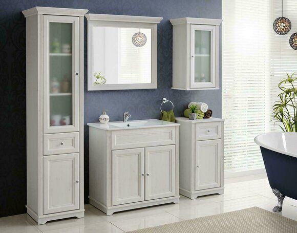 Design Möbel Badezimmer Bad Set Garnitur Waschbecken Schrank