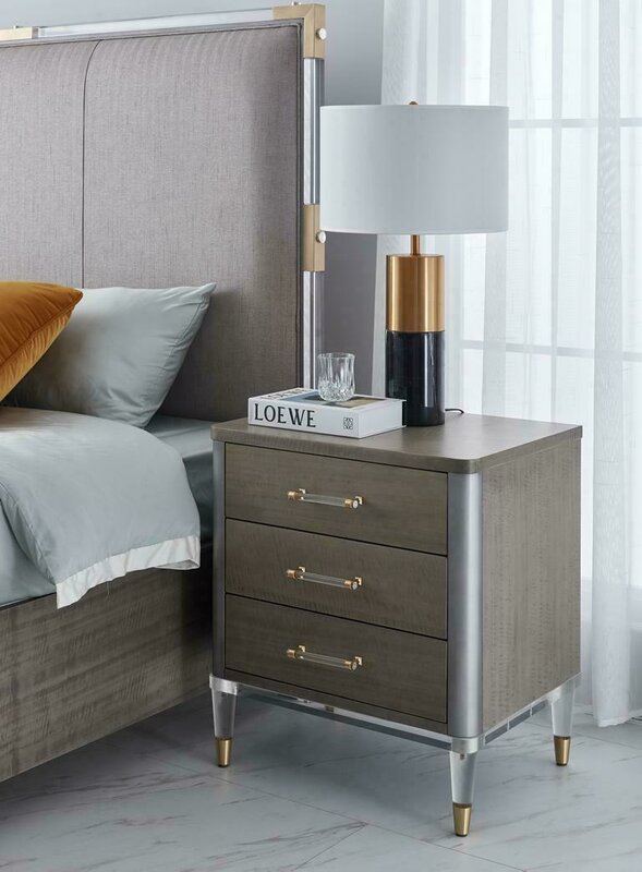 Luxus Möbel Schlafzimmer Nachttisch Konsolen Beistell Tische Holz Hotel