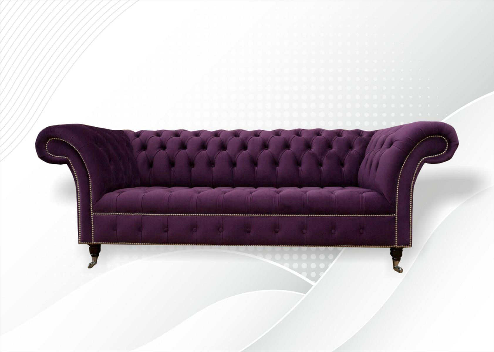 xxl Sofa 3 Sitzer Couch Chesterfield Polster Sitz Garnitur Leder Textil