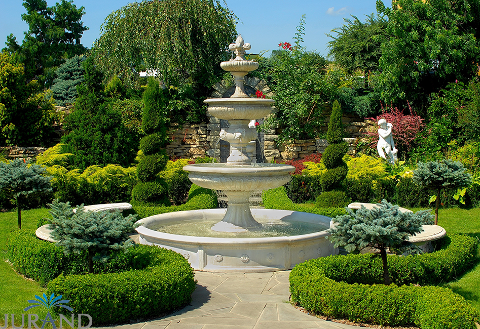 Springbrunnen Fontäne Fontaine Brunnen Wasserspiel Römische Garten Deko Sofort
